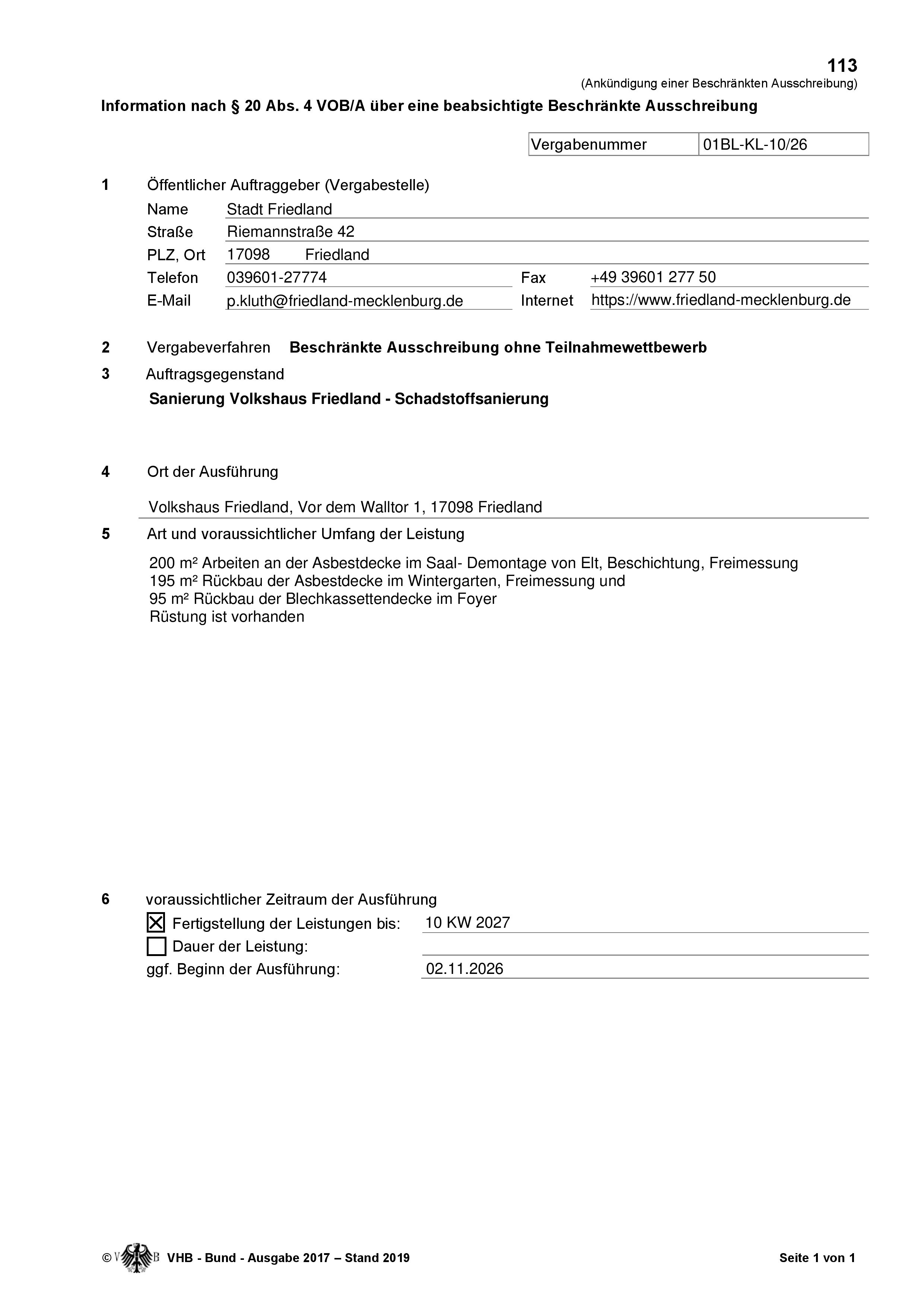 113 Schadstoffsanierung