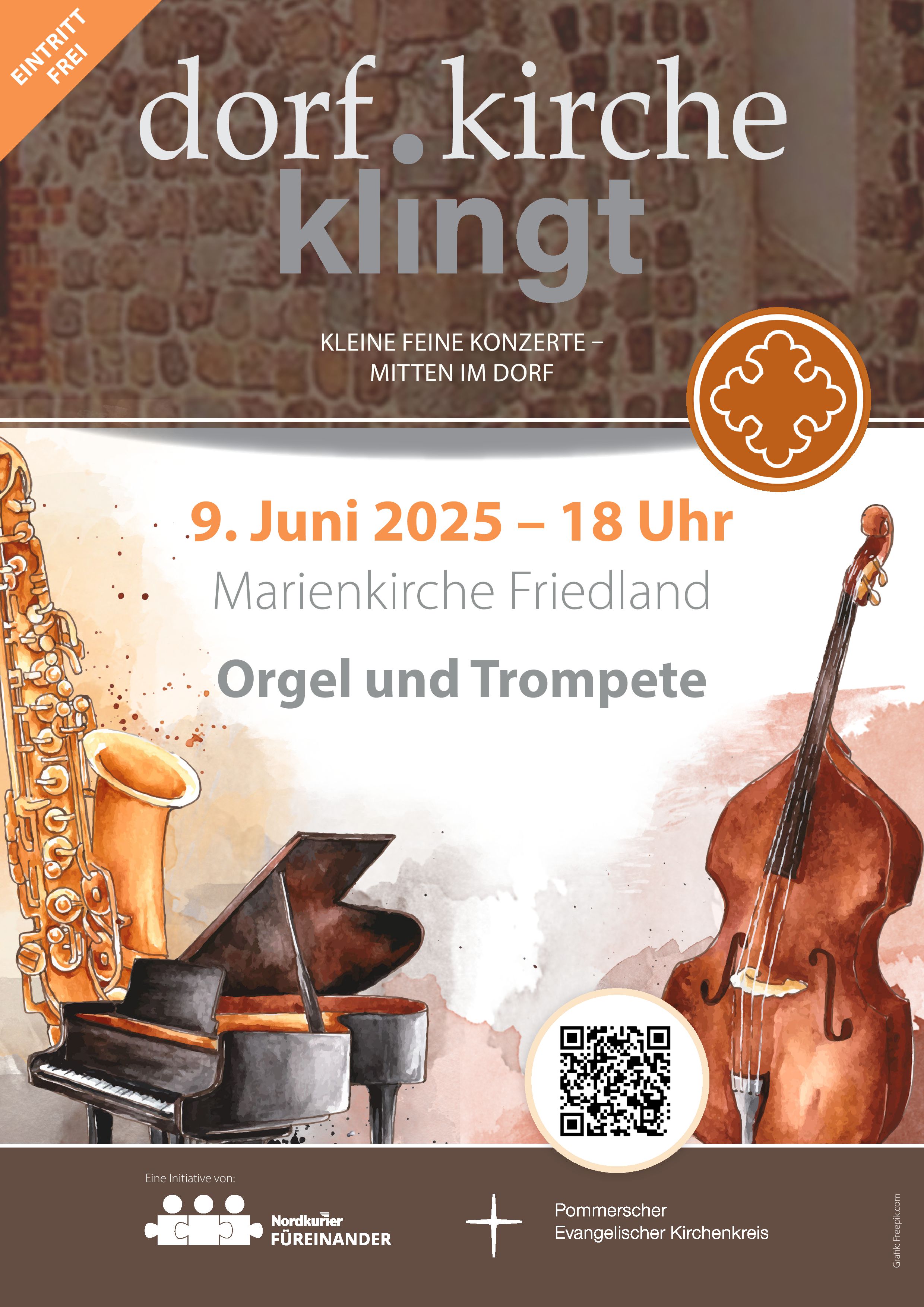 2025 Dorf Kirche klingt Friedland A4 Korr