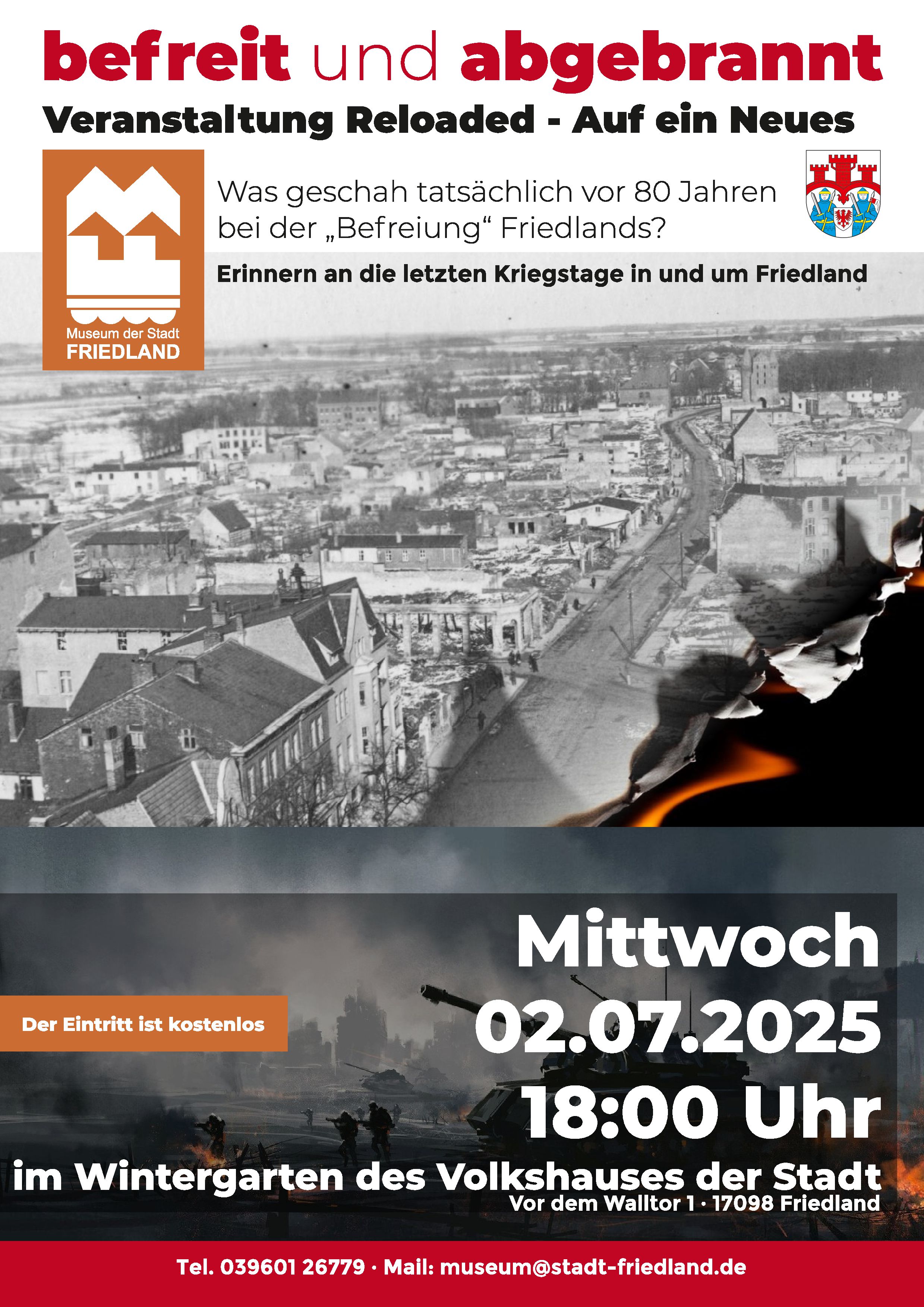2503 befreit abgebrannt Neuanlauf