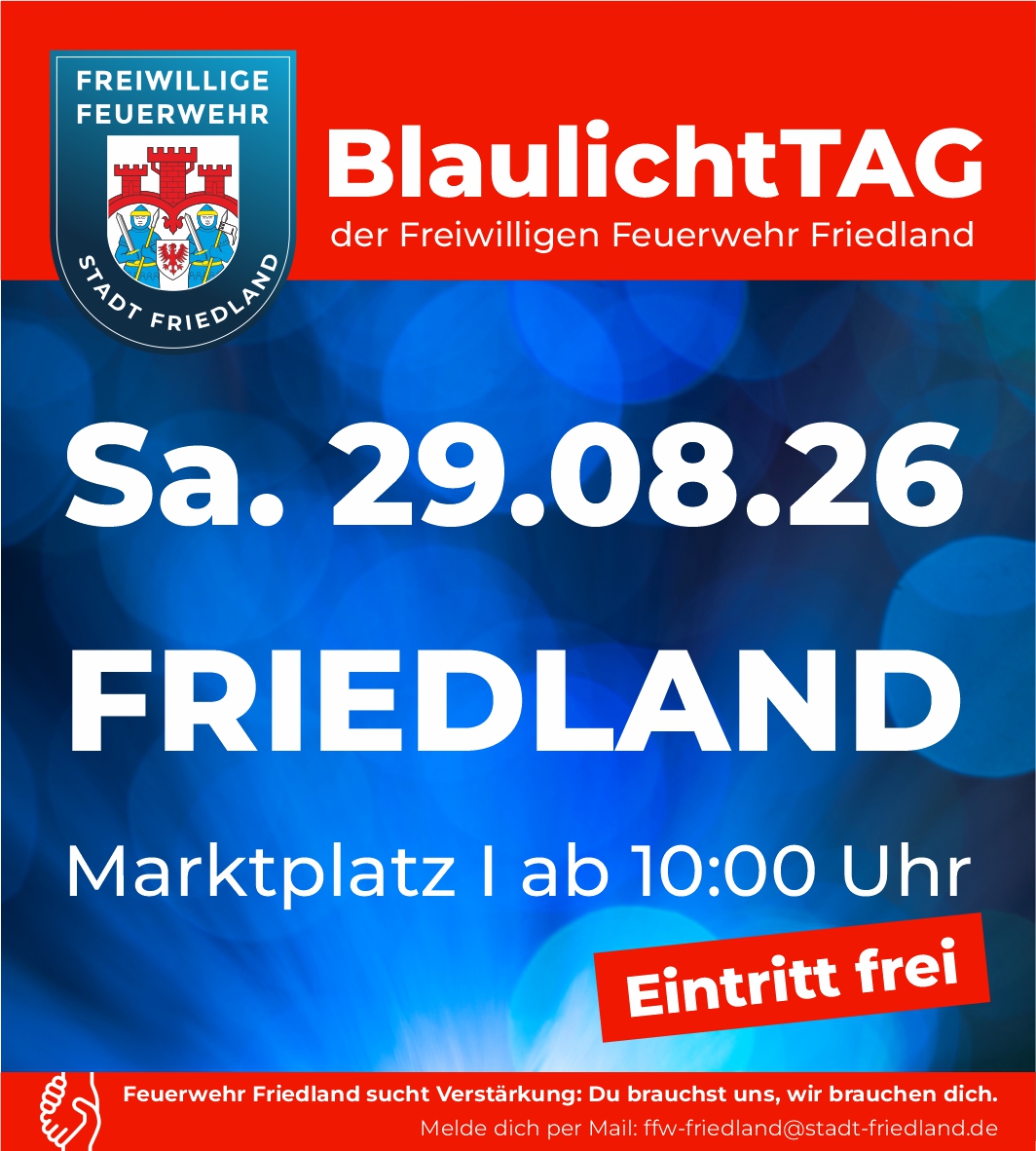 2607 blaulichttag amkündigung