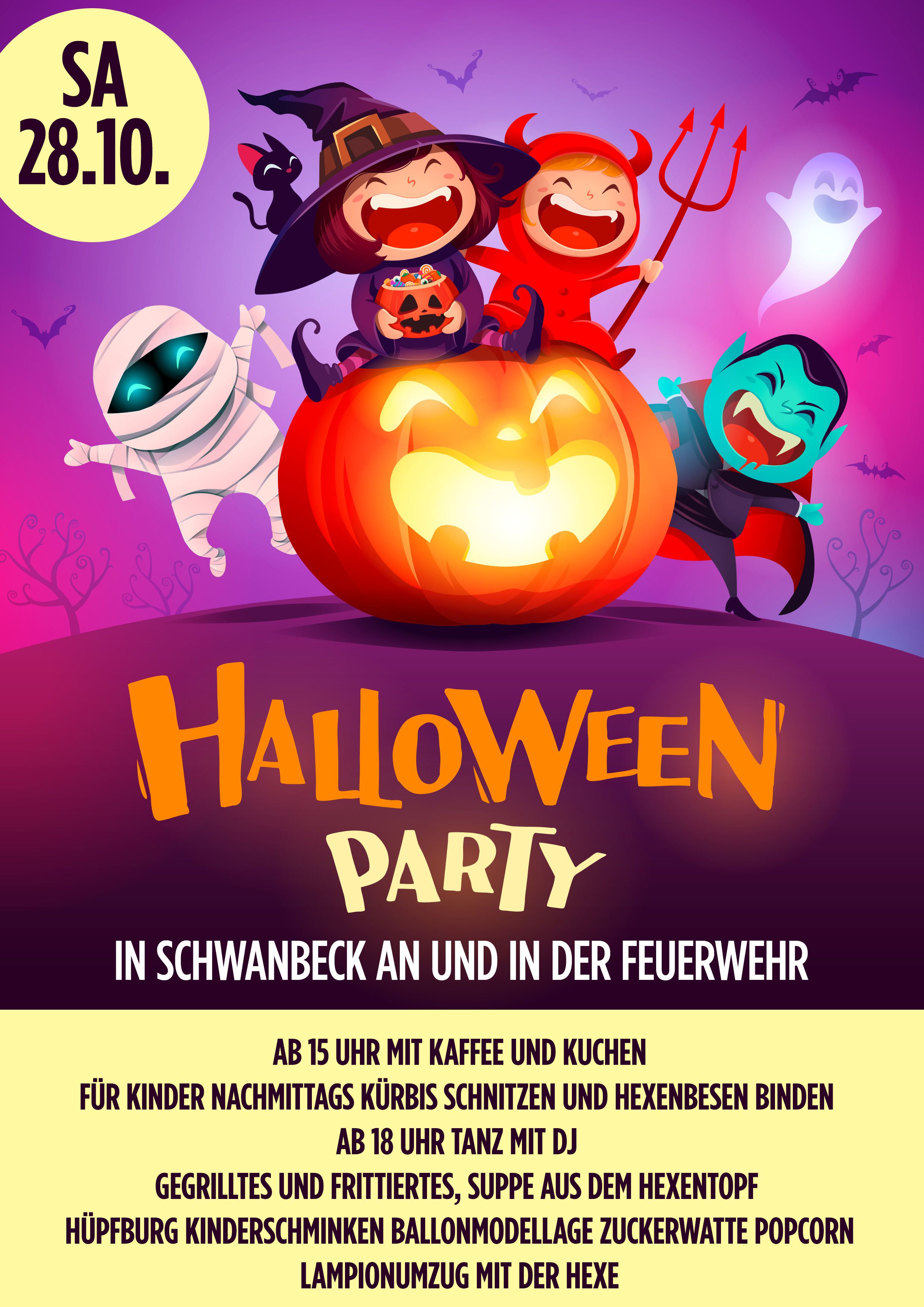 DRUCK 2023 Plakat A4 Halloween Schwanbeck 1