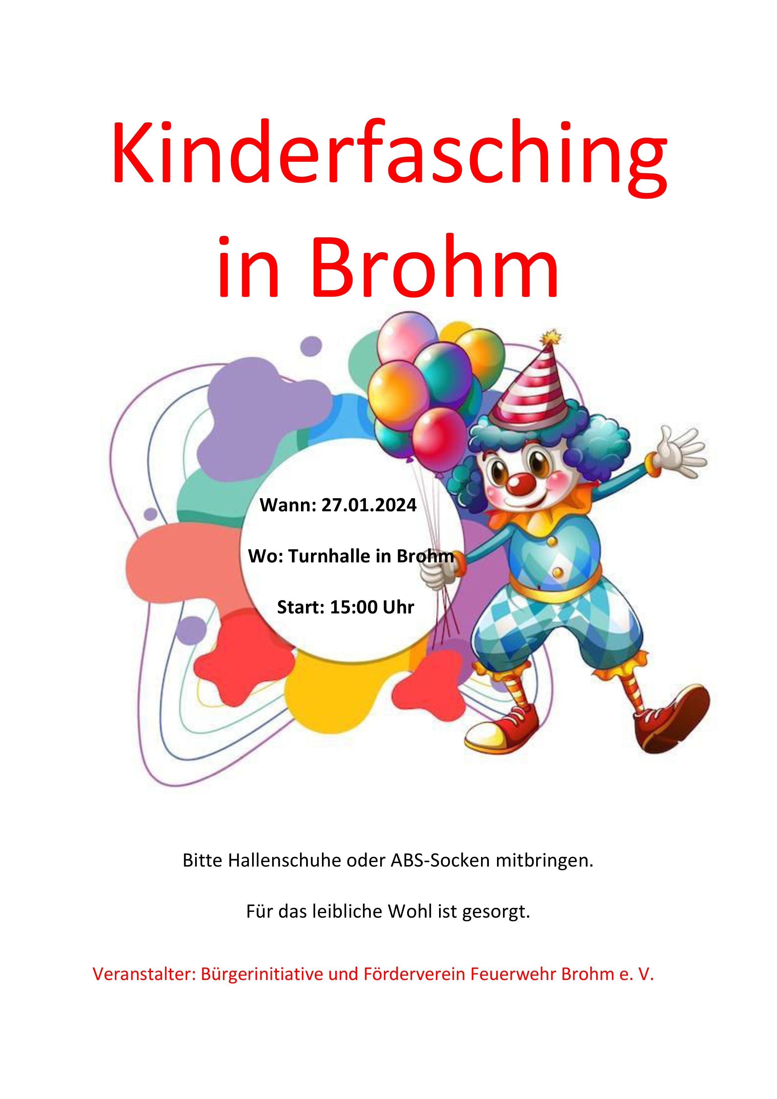 Flyer Kinderfasching