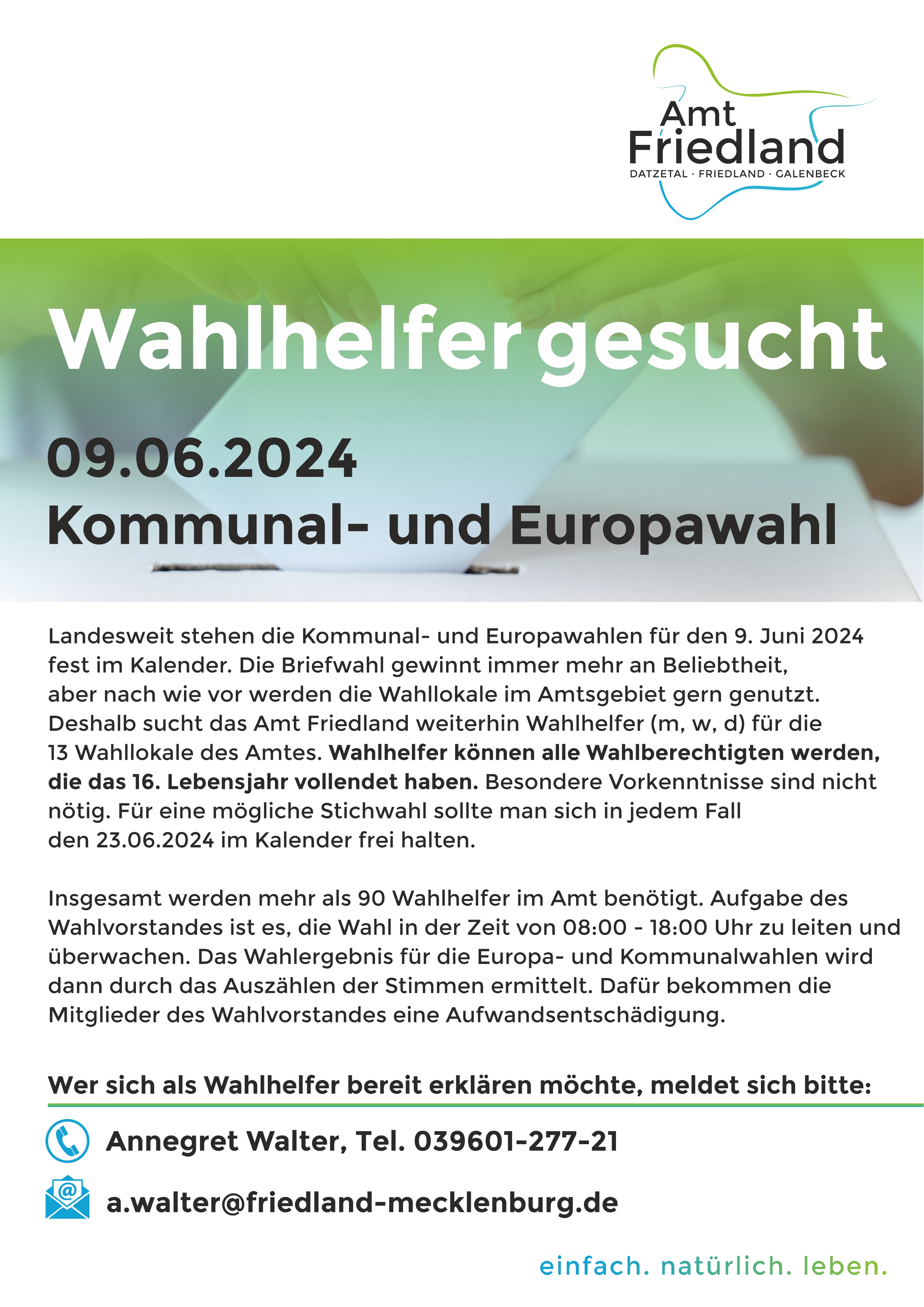 HP wahlhelfer gesucht