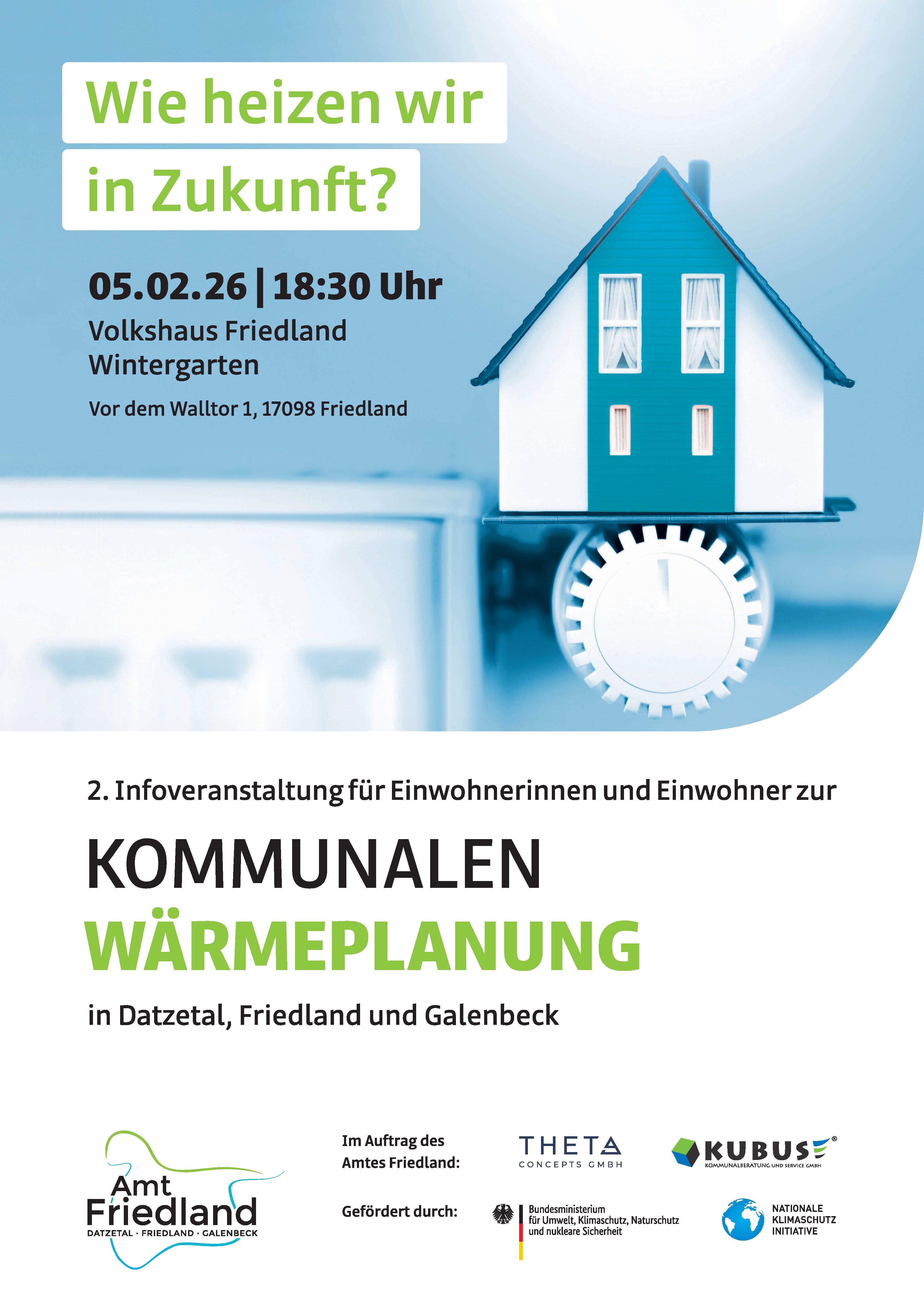 Plakat A3 Amt Friedland Kommunale Waermeplanung Druck